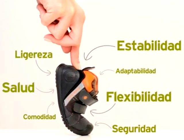 zapatos adecuados para los primeros pasos de los niños