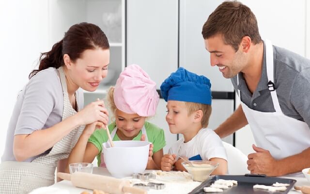 cocinar con niños