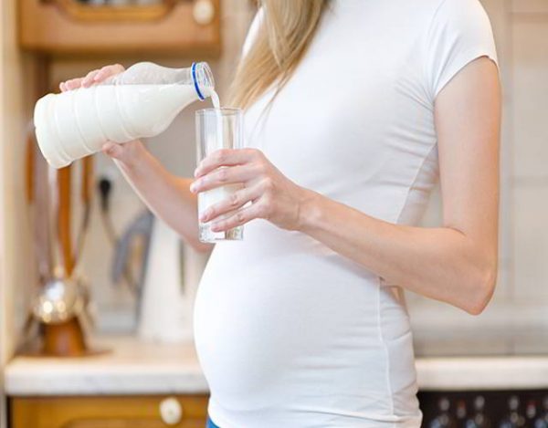 consumo de leche durante el embarazo