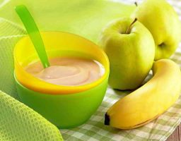 puré de manzana para bebés