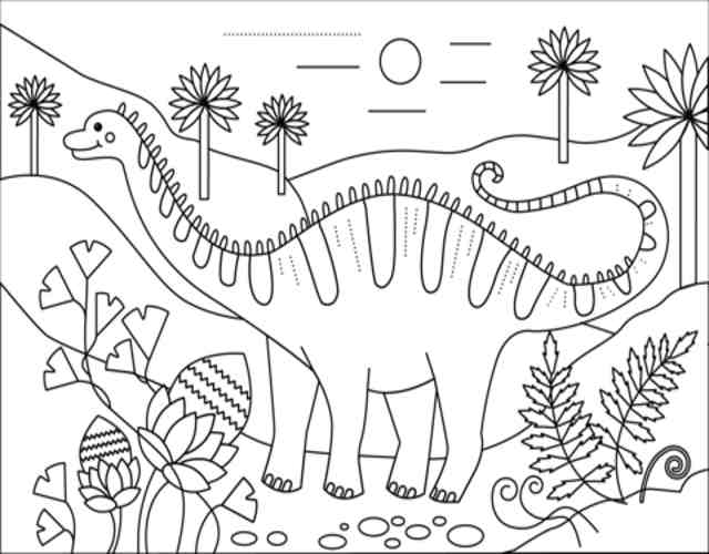 dibujos de dinosaurios para colorear 2
