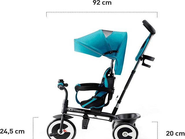 El triciclo de bebé plegable