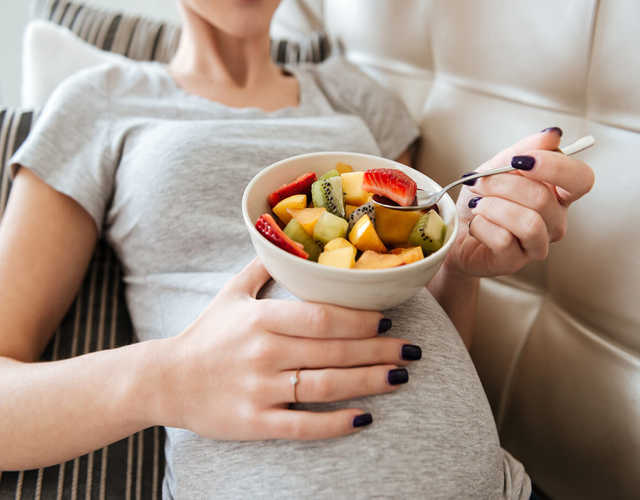 frutas con fibra para embarazadas