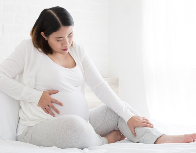 Abdomen hinchado en mujeres embarazadas